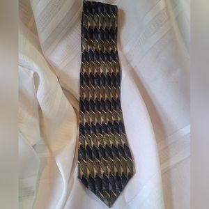 Van Heusen Men's Silk Neck Tie Sage And Blue